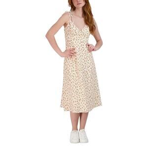 Bcbgeneration Floral Print Spagetti Strap Midi Dress Size M Medium